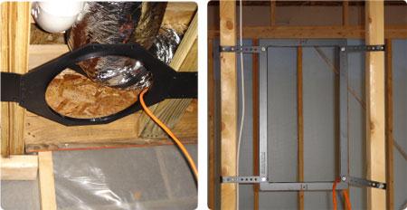 Hole-saving or rough-in bracket